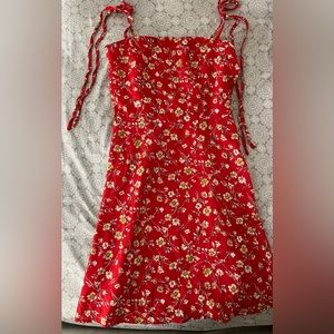 Red Floral dress